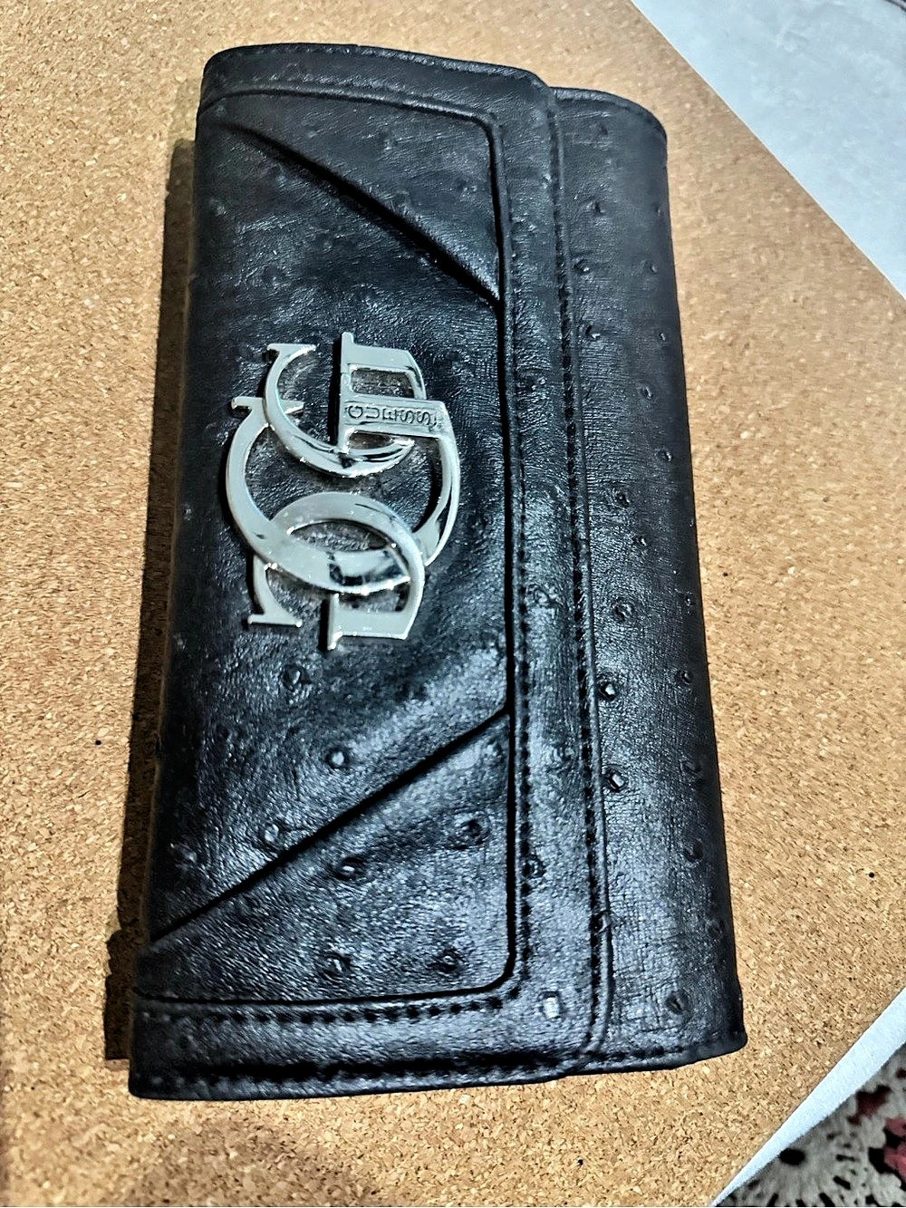 Guess Black Logo Bifold Wallet